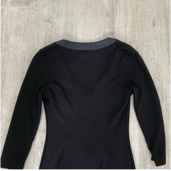 BEBE short mini skirt dress with zipper in the front leather trim size medium - Picture 7 of 13